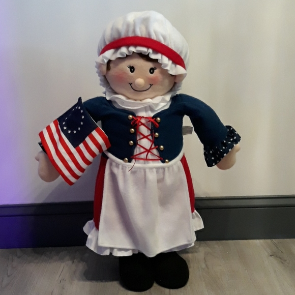 🇺🇲26" Betsy Ross Doll USA Flag Decor Party America Summer Victorian Vintage - Picture 1 of 8